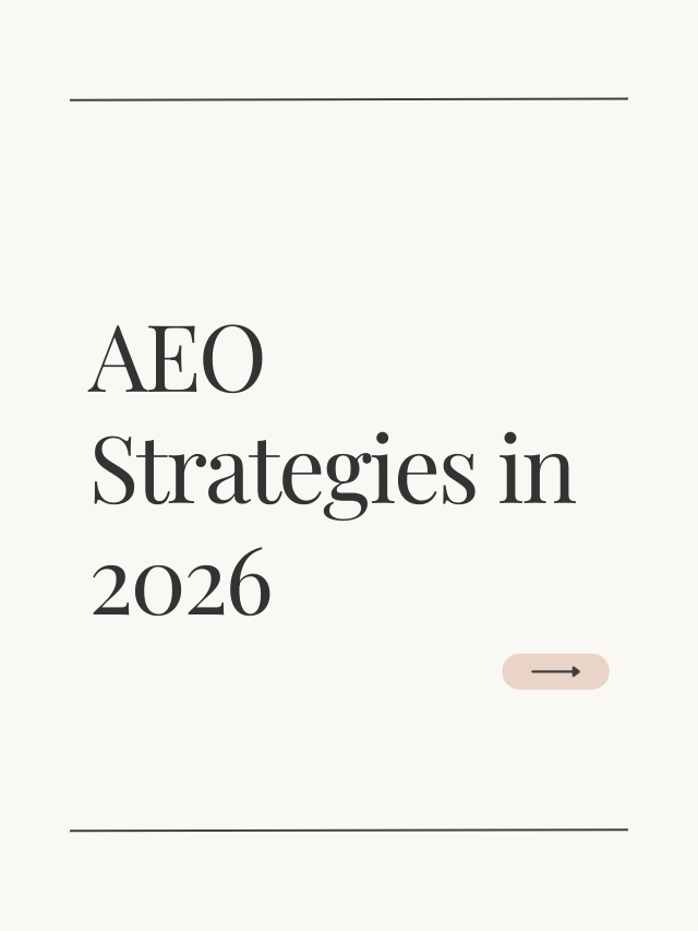AEO Strategies in 2026